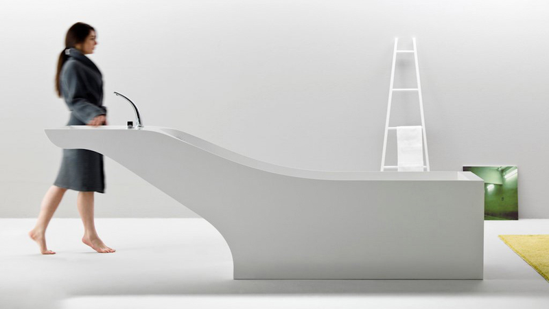 Illustration for article titled This Wonder Tub Has a Built-in Sink, Speakers, and Digital Controls